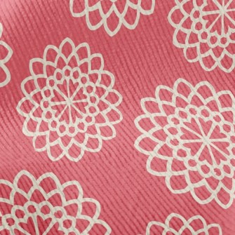 Beautiful Coil Flowers Standard Corduroy