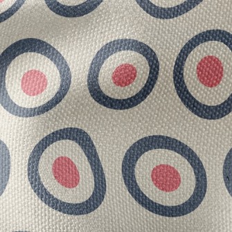 Circle Of Red Hearts Waterproof Canvas