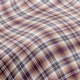 Multi-Level Plaid Performance Linen