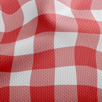 Versatile Classic Plaid Athletic Mesh Flat Back