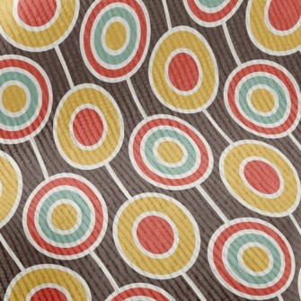 Retro Psychedelic Circle Standard Corduroy