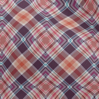 Multi-Level Plaid Chiffon
