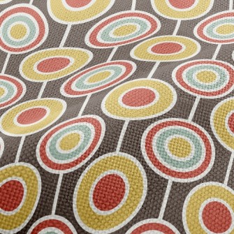 Retro Psychedelic Circle Performance Linen