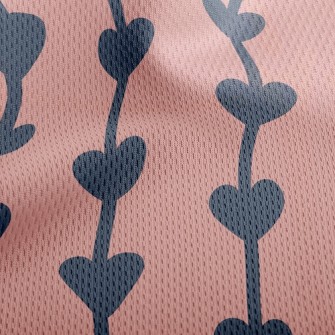 Love String Curtain Athletic Mesh Flat Back