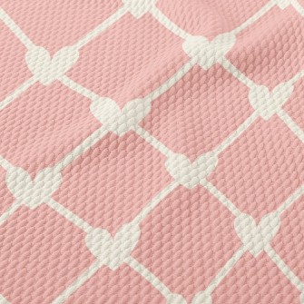 Heart Combination Lattice Birdseye Piqué
