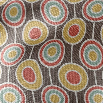 Retro Psychedelic Circle Waterproof Canvas