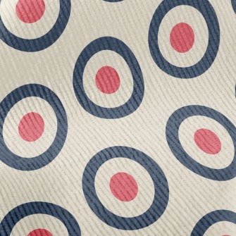 Circle Of Red Hearts Standard Corduroy