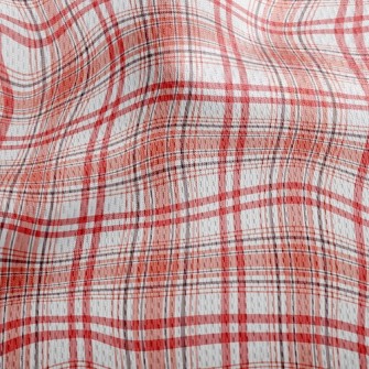 Contrasting Classic Check Athletic Mesh Flat Back