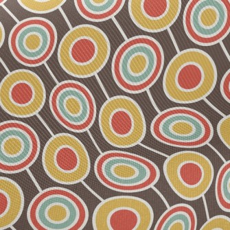 Retro Psychedelic Circle Twill