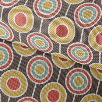 Retro Psychedelic Circle Waterproof Oxford