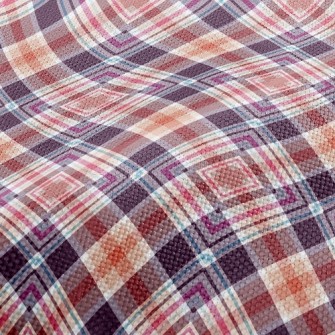 Multi-Level Plaid Performance Linen
