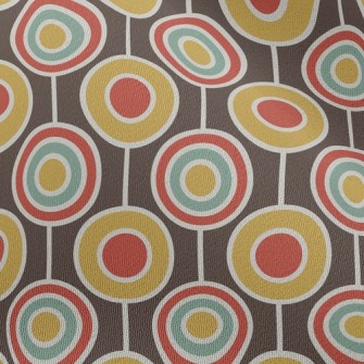 Retro Psychedelic Circle Chiffon