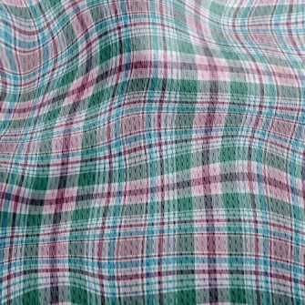 Contrasting Classic Check Athletic Mesh Flat Back