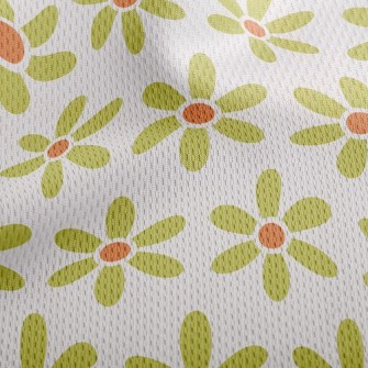 Cute Flowers Athletic Mesh Flat Back