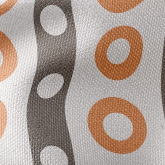 Polka Dot Stripes Waterproof Canvas