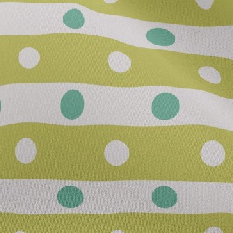 Polka Dot Horizontal Stripes Chiffon