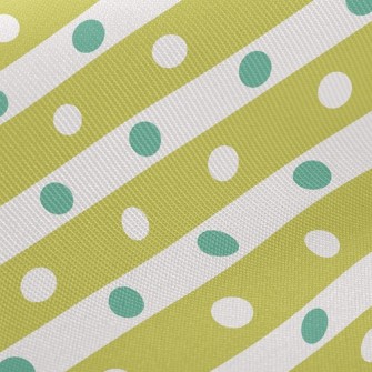 Polka Dot Horizontal Stripes Twill