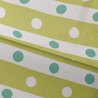 Polka Dot Horizontal Stripes Waterproof Oxford