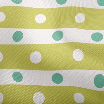 Polka Dot Horizontal Stripes Dobby