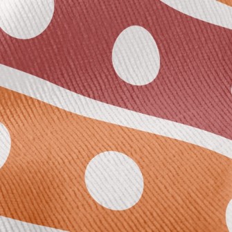 Polka Dot Diagonal Stripes Standard Corduroy