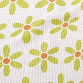 Cute Flowers Birdseye Piqué