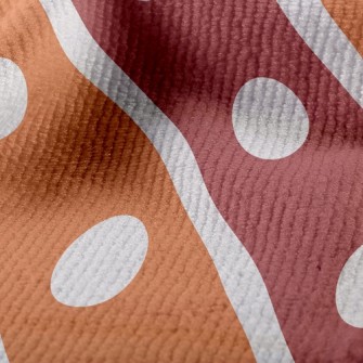 Polka Dot Diagonal Stripes Terry