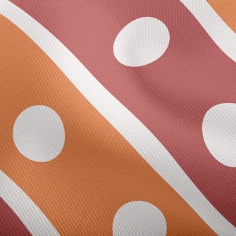 Polka Dot Diagonal Stripes Dobby