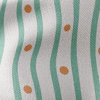 Straight Stripes Dots Waterproof Canvas