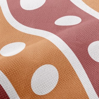 Polka Dot Diagonal Stripes Performance Linen