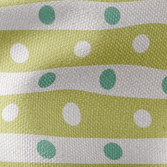 Polka Dot Horizontal Stripes Waterproof Canvas