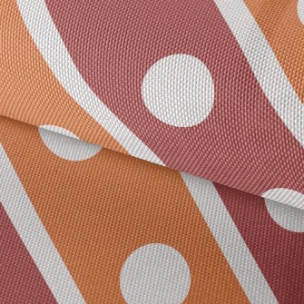 Polka Dot Diagonal Stripes Waterproof Oxford