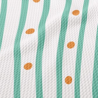 Straight Stripes Dots Birdseye Piqué