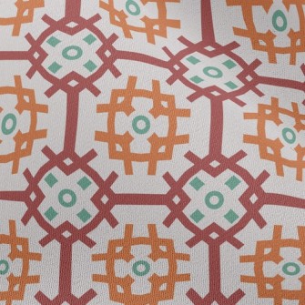 Three-Color Mesh Cross Chiffon