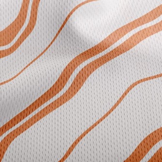 Simple Diagonal Stripes Athletic Mesh Flat Back