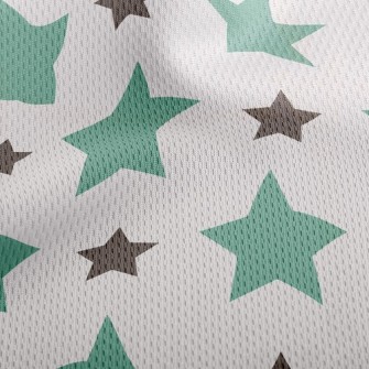 Big And Small Stars Athletic Mesh Flat Back