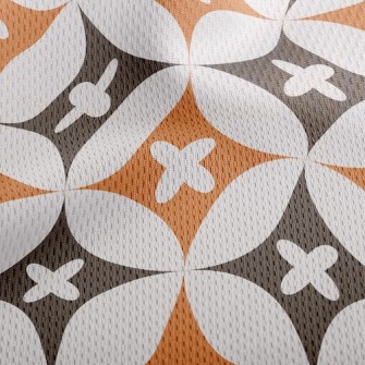 Cross And Circle Athletic Mesh Flat Back