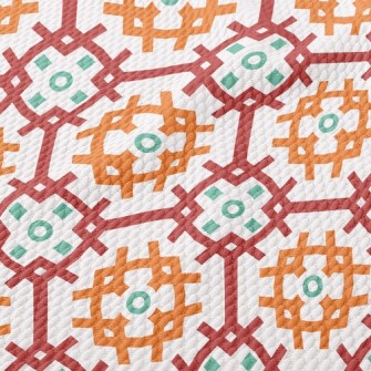 Three-Color Mesh Cross Birdseye Piqué