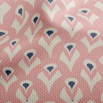 Humanoid Flower Athletic Mesh Flat Back