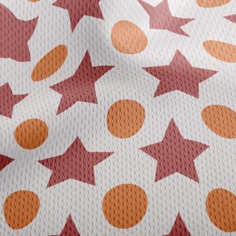 Stars Dots Athletic Mesh Flat Back