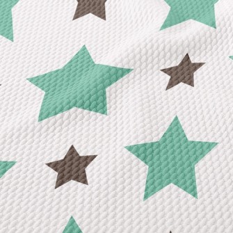 Big And Small Stars Birdseye Piqué