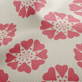 Love Combination Flowers Athletic Mesh Flat Back