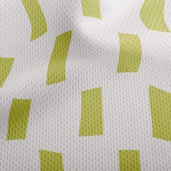 Rectangular Column Athletic Mesh Flat Back