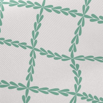 Grid Of Leaves Twill