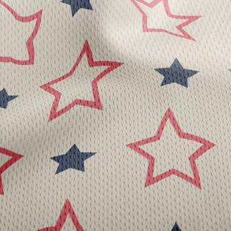 Basket Of Empty Solid Stars Athletic Mesh Flat Back