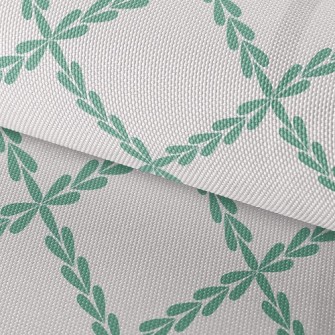 Grid Of Leaves Waterproof Oxford