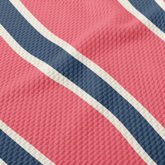 Typical Thick Diagonal Stripes Birdseye Piqué