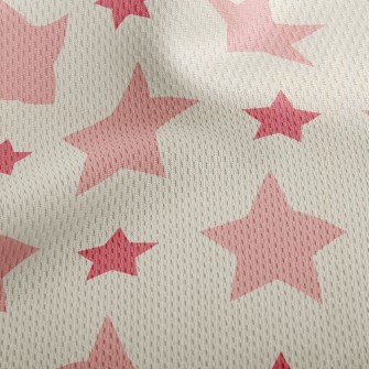 Big And Small Stars Athletic Mesh Flat Back