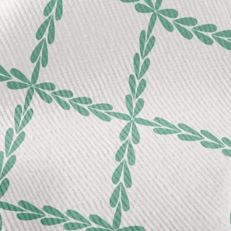 Grid Of Leaves Standard Corduroy