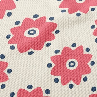 Lively Little Flowers Birdseye Piqué