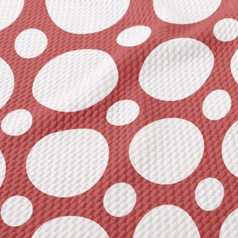 Dots Of Different Sizes Birdseye Piqué